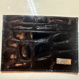 fcuk Brand New Black Leather Card Wallet